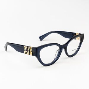 NEW Miu Miu MU01VV 08Q1O1 Dark Blue Women Eyeglasses MU 01VV